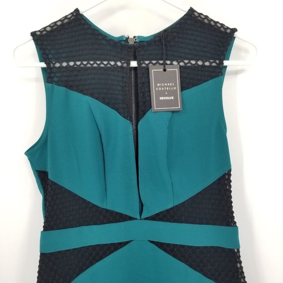 NWT Michael Costello X Revolve Erica Women's Mini Dress Size Medium - Picture 6 of 12